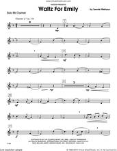 Cover icon of Waltz For Emily (complete set of parts) sheet music for clarinet and piano by Lennie Niehaus, classical score, intermediate skill level