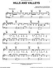 Cover icon of Hills And Valleys sheet music for voice, piano or guitar by Tauren Wells, Chuck Butler and Jonathan Smith, intermediate skill level