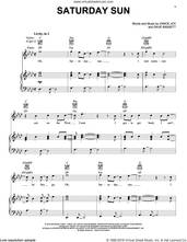 Cover icon of Saturday Sun sheet music for voice, piano or guitar by Vance Joy and Dave Bassett, intermediate skill level
