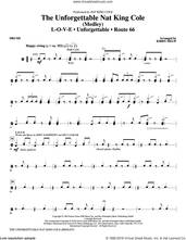 Cover icon of The Unforgettable Nat King Cole sheet music for orchestra/band (drums) by Bert Kaempfert, Kirby Shaw, Nat King Cole, Natalie Cole and Milt Gabler, intermediate skill level