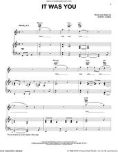 Cover icon of It Was You sheet music for voice, piano or guitar by Norah Jones, intermediate skill level