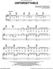 Cover icon of Unforgettable sheet music for voice, piano or guitar by Thomas Rhett, Ashley Gorley, Jesse Frasure and Shane McAnally, intermediate skill level