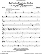 Cover icon of Put Another Dime In The Jukebox (Medley) sheet music for orchestra/band (drums) by Alan Billingsley, Alan Merrill and Jake Hooker, intermediate skill level