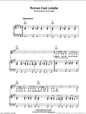 Cover icon of Romeo Had Juliette sheet music for voice, piano or guitar by Lou Reed, intermediate skill level
