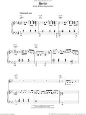 Cover icon of Berlin sheet music for voice, piano or guitar by Lou Reed, intermediate skill level