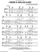 Cover icon of I Need A Hallelujah sheet music for voice, piano or guitar by Austin French, Jacob Harrison and Jeff Pardo, intermediate skill level