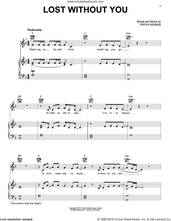 Cover icon of Lost Without You sheet music for voice, piano or guitar by Freya Ridings, intermediate skill level