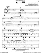 Cover icon of All I Am sheet music for voice, piano or guitar by Jess Glynne, Bastian Langebaek, James Newman, Janee Bennett, Jason Sealee, Jessica Glynne, Sandy Rivera and Sophie Cooke, intermediate skill level