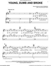 Cover icon of Young, Dumb And Broke sheet music for voice, piano or guitar by Khalid, Joel Little, Khalid Robinson and Talay Riley, intermediate skill level