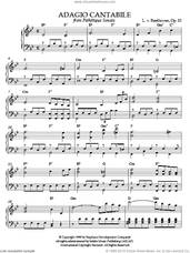 Cover icon of Adagio Cantabile, Op. 13 sheet music for piano solo by Ludwig van Beethoven, intermediate skill level