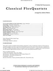 Cover icon of Classical FlexQuartets - C Treble Clef Instruments sheet music for wind quartet by Andrew Balent, classical score, intermediate skill level