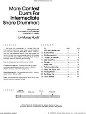 Cover icon of More Contest Duets For Intermediate Snare Drummers sheet music for percussions by Houllif, intermediate skill level