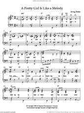 Cover icon of A Pretty Girl Is Like A Melody sheet music for piano solo by Irving Berlin, intermediate skill level