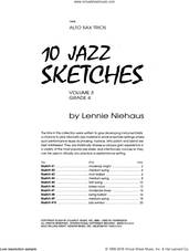 Cover icon of 10 Jazz Sketches, Volume 3 (altos) sheet music for alto saxophone trio by Lennie Niehaus, intermediate skill level