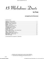 Cover icon of 15 Melodious Duets sheet music for flute solo by Carl Strommen and Miscellaneous, classical score, intermediate skill level