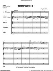 Cover icon of Contrapunctus IX (arr. Richard Fote) (COMPLETE) sheet music for brass quintet by Johann Sebastian Bach and Richard Fote, classical score, intermediate skill level