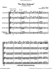 Cover icon of Eine Kleine Nachtmusik (1st Movement - Allegro) (arr. Frank Sacci) (COMPLETE) sheet music for clarinet quintet by Frank Sacci and Wolfgang Mozart, classical wedding score, intermediate skill level