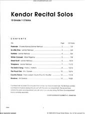 Cover icon of Kendor Recital Solos - Baritone T.C. - Solo Book with MP3 sheet music for brass solo, classical score, intermediate skill level