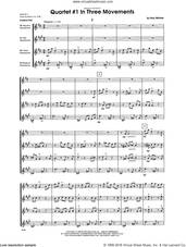 Cover icon of Quartet #1 In Three Movements (COMPLETE) sheet music for saxophone quartet by Bob Mintzer, classical score, intermediate skill level