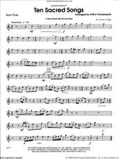 Cover icon of Ten Sacred Songs (complete set of parts) sheet music for flute and piano by Arthur Frackenpohl and Miscellaneous, intermediate skill level