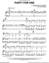 Cover icon of Party For One sheet music for voice, piano or guitar by Carly Rae Jepsen, Anton Rundberg, Julia Karlsson and Tavish Crowe, intermediate skill level