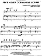 Cover icon of Ain't Never Gonna Give You Up sheet music for voice, piano or guitar by Paula Abdul, Bryan Abrams, Elliot Wolff, Howie Tee, Kevin Thornton, Mark Calderon and Sam Watters, intermediate skill level