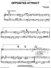 Cover icon of Opposites Attract sheet music for voice, piano or guitar by Paula Abdul and Oliver Leiber, intermediate skill level