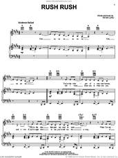 Cover icon of Rush Rush sheet music for voice, piano or guitar by Paula Abdul and Peter Lord, intermediate skill level