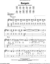 Cover icon of Bargain sheet music for guitar solo (easy tablature) by The Who and Pete Townshend, easy guitar (easy tablature)
