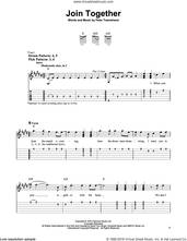 Cover icon of Join Together sheet music for guitar solo (easy tablature) by The Who and Pete Townshend, easy guitar (easy tablature)