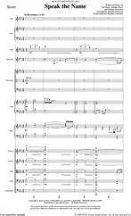 Cover icon of Speak the Name (COMPLETE) sheet music for orchestra/band by Heather Sorenson, Jordan Lloyd and Val Dacus, intermediate skill level