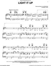 Cover icon of Light It Up sheet music for voice, piano or guitar by Luke Bryan and Brad Tursi, intermediate skill level