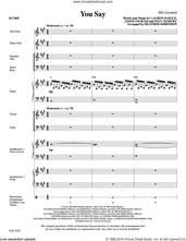 Cover icon of You Say (arr. Heather Sorenson) (COMPLETE) sheet music for orchestra/band by Heather Sorenson, Jason Ingram, Lauren Daigle and Paul Mabury, intermediate skill level