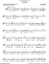 Cover icon of Love Song sheet music for voice and other instruments (fake book) by Sara Bareilles, intermediate skill level