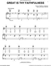 Cover icon of Great Is Thy Faithfulness sheet music for voice, piano or guitar by Thomas O. Chisholm and William M. Runyan, intermediate skill level