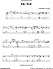 Cover icon of Exhale sheet music for piano solo by Alexis Ffrench, classical score, intermediate skill level