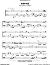 Cover icon of Perfect sheet music for two cellos (duet, duets) by 2Cellos and Ed Sheeran, wedding score, intermediate skill level