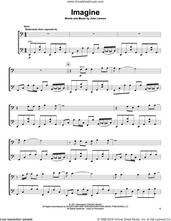 Cover icon of Imagine sheet music for two cellos (duet, duets) by 2Cellos, David Archuleta and John Lennon, intermediate skill level
