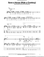Cover icon of Save A Horse (Ride A Cowboy) sheet music for guitar (tablature, play-along) by Big & Rich, Big Kenny and John Rich, intermediate skill level