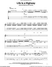 Cover icon of Life Is A Highway (from Cars) sheet music for guitar (tablature, play-along) by Rascal Flatts and Tom Cochrane, intermediate skill level