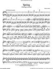 Cover icon of Spring - Fruhlingserwachen sheet music for piano solo by Florian Christl, classical score, intermediate skill level