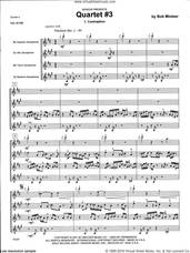 Cover icon of Quartet #3 (COMPLETE) sheet music for saxophone quartet by Bob Mintzer, intermediate skill level