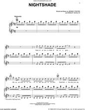 Cover icon of Nightshade (from For the Throne: Music Inspired by Game of Thrones) sheet music for voice, piano or guitar by The Lumineers, Jeremy Fraites and Wesley Schultz, intermediate skill level