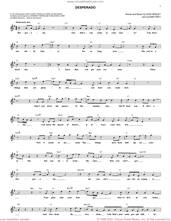 Cover icon of Desperado sheet music for voice and other instruments (fake book) by The Eagles, Don Henley and Glenn Frey, intermediate skill level