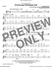 Cover icon of Grown-Up Christmas List (arr. Kirby Shaw) (complete set of parts) sheet music for orchestra/band by Kirby Shaw, Amy Grant, David Foster and Linda Thompson-Jenner, intermediate skill level