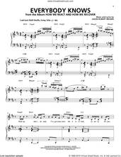 Cover icon of Everybody Knows (from How We React And How We Recover) sheet music for voice and piano by Jason Robert Brown, intermediate skill level