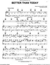 Cover icon of Better Than Today sheet music for voice, piano or guitar by Rhys Lewis and Aidan Glover, intermediate skill level