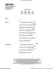 Cover icon of I Don't Care sheet music for guitar (chords) by Ed Sheeran & Justin Bieber, Ed Sheeran, Fred Gibson, Jason Boyd, Johan Schuster, Justin Bieber and Max Martin, intermediate skill level