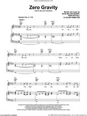 Cover icon of Zero Gravity sheet music for voice, piano or guitar by Kate Miller-Heidke, Julian Hamilton and Keir Nuttall, intermediate skill level