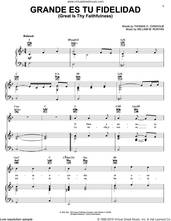 Cover icon of Grande Es Tu Fidelidad (Great Is Thy Faithfulness) sheet music for voice, piano or guitar by Blest, Thomas O. Chisholm and William M. Runyan, intermediate skill level